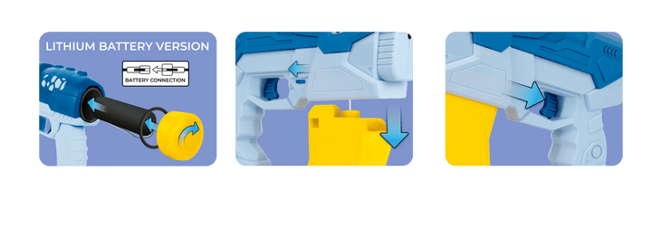 The Sharky Water Blaster *KID FAVOURITE* Includes Battery and Charger! - Blasterz.eu